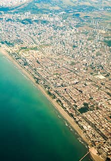 Vue aérienne de Samsun