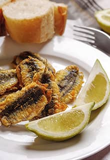 Anchoas fritas