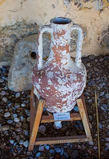 Olla de barro Antigua, Museo del castillo de Bodrum