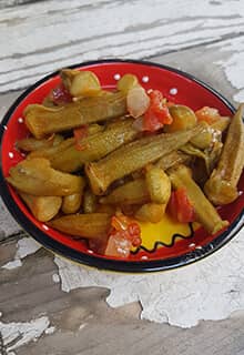 Quimbombó elaborado en aceite de oliva