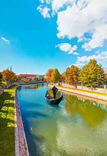 Góndola en el Río Porsuk, Eskişehir