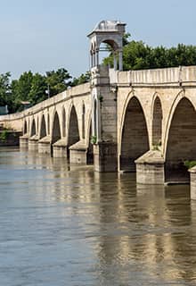 Der Meriç-Fluss in Edirne