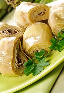 Corazones de alcachofa