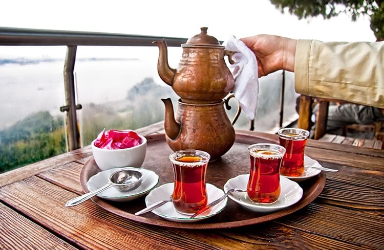 Freshly Brewed Turkish Tea