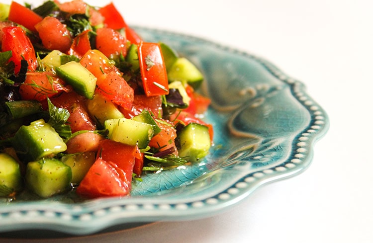 Salad Of Tomatoes And Cucumber