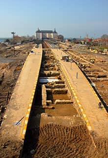 Tarihi Haydarpaşa Tren İstasyonu Önündeki Arkeolojik Kazılar