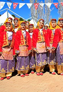 Trommel-Dudel-Volkstänze der Keskin-Region