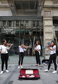 Músicos callejeros, Beyoğlu İstanbul