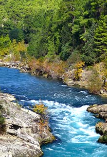 Der Manavgat Fluss Antalya