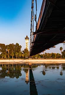 Der Seyhan Fluss Adana