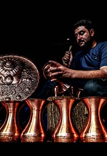 Artista de cobre en Gaziantep
